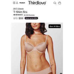 ThirdLove Taupe Size 36E (aka 36DD) Classic T Shirt Bra